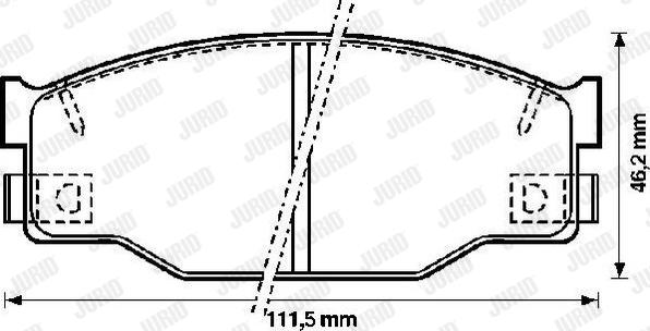 Jurid 572227J - Bremžu uzliku kompl., Disku bremzes ps1.lv