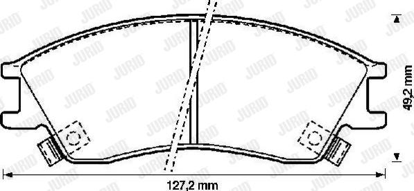 Jurid 572270J - Bremžu uzliku kompl., Disku bremzes ps1.lv