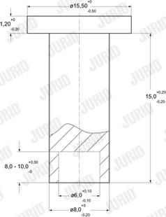 Jurid 8102080005 - Kniede, Trumuļu bremžu loku uzlikas ps1.lv