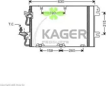 Kager 945273 - Kondensators, Gaisa kond. sistēma ps1.lv