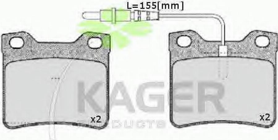 Kager 35-0130 - Bremžu uzliku kompl., Disku bremzes ps1.lv