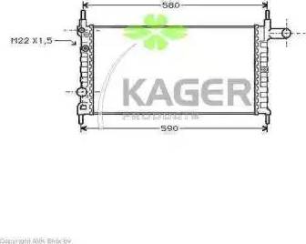 Kager 31-0759 - Radiators, Motora dzesēšanas sistēma ps1.lv