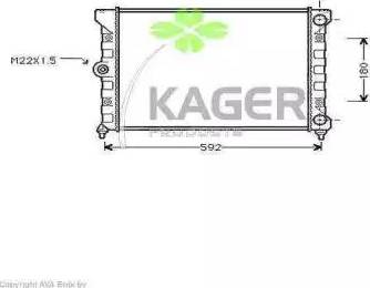 Kager 31-1192 - Radiators, Motora dzesēšanas sistēma ps1.lv