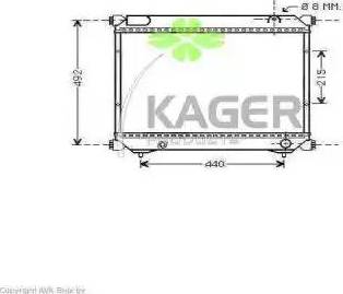 Kager 313488 - Radiators, Motora dzesēšanas sistēma ps1.lv