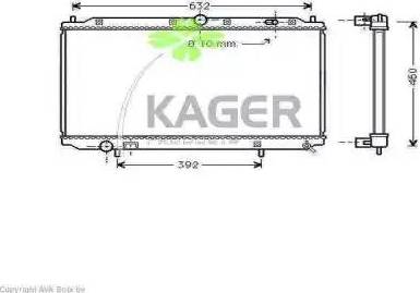 Kager 313101 - Radiators, Motora dzesēšanas sistēma ps1.lv