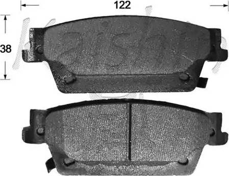 Kaishin D10143 - Bremžu uzliku kompl., Disku bremzes ps1.lv