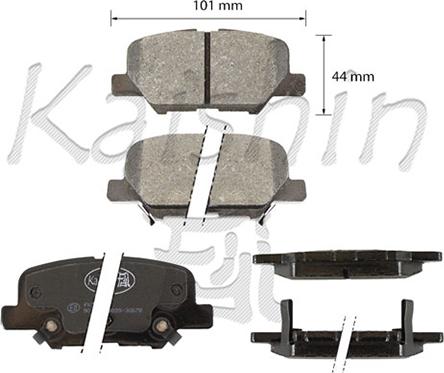 Kaishin FK6146 - Bremžu uzliku kompl., Disku bremzes ps1.lv