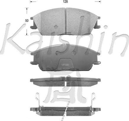 Kaishin FK11091 - Bremžu uzliku kompl., Disku bremzes ps1.lv