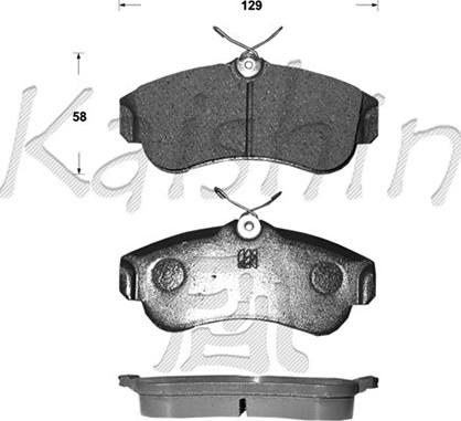 Kaishin FK1180 - Bremžu uzliku kompl., Disku bremzes ps1.lv