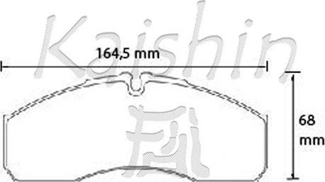 Kaishin FK1321 - Bremžu uzliku kompl., Disku bremzes ps1.lv