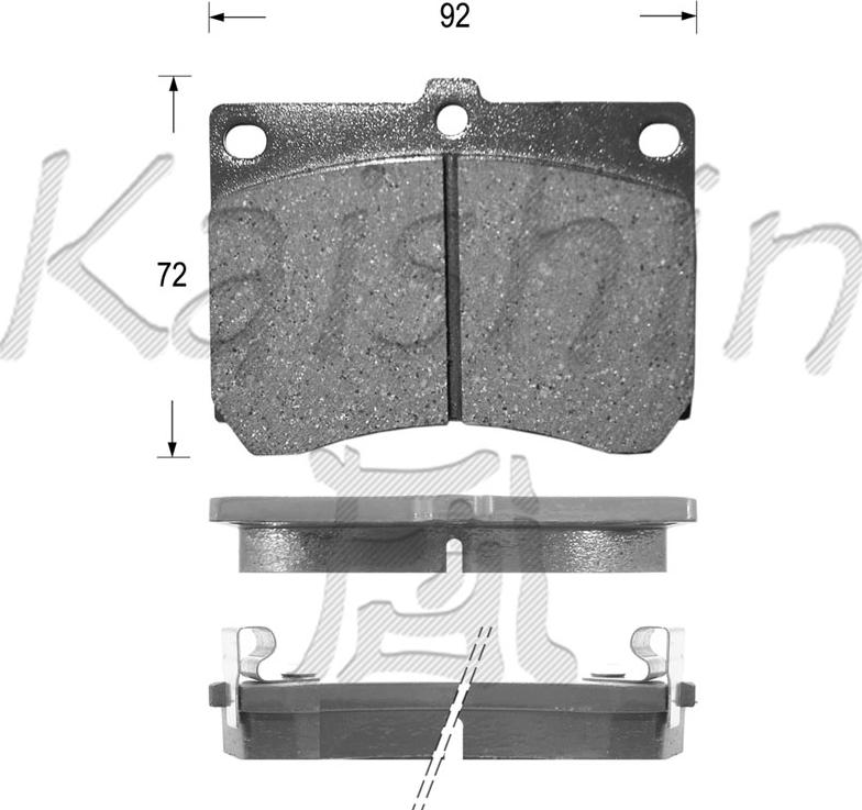 Kaishin FK3066 - Bremžu uzliku kompl., Disku bremzes ps1.lv