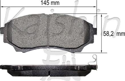 Kaishin FK3137 - Bremžu uzliku kompl., Disku bremzes ps1.lv