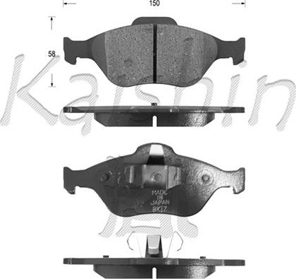 Kaishin FK3120 - Bremžu uzliku kompl., Disku bremzes ps1.lv