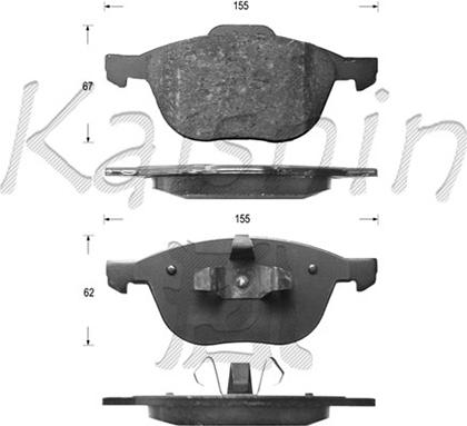 Kaishin FK3128 - Bremžu uzliku kompl., Disku bremzes ps1.lv