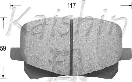 Kaishin FK2197 - Bremžu uzliku kompl., Disku bremzes ps1.lv