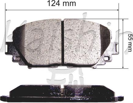 Kaishin FK2253 - Bremžu uzliku kompl., Disku bremzes ps1.lv