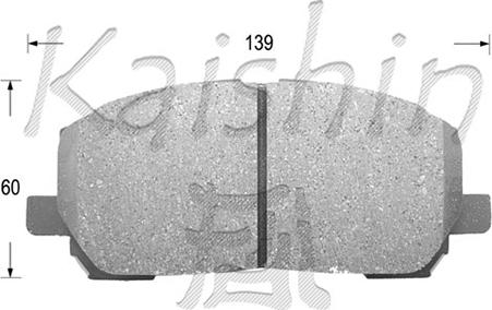 Kaishin FK2231 - Bremžu uzliku kompl., Disku bremzes ps1.lv