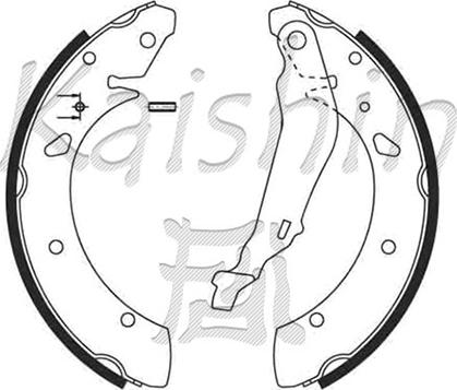 Kaishin K5543 - Bremžu loku komplekts ps1.lv