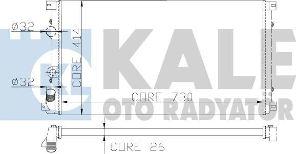 KALE OTO RADYATÖR 197000 - Radiators, Motora dzesēšanas sistēma ps1.lv