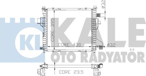 KALE OTO RADYATÖR 197100 - Radiators, Motora dzesēšanas sistēma ps1.lv