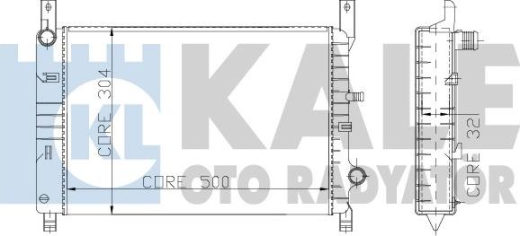 KALE OTO RADYATÖR 145900 - Radiators, Motora dzesēšanas sistēma ps1.lv