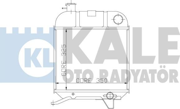 KALE OTO RADYATÖR 163600 - Radiators, Motora dzesēšanas sistēma ps1.lv