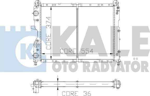 KALE OTO RADYATÖR 101898 - Radiators, Motora dzesēšanas sistēma ps1.lv