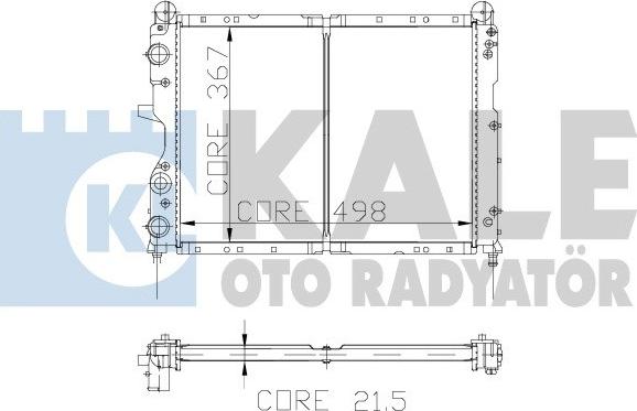 KALE OTO RADYATÖR 101798 - Radiators, Motora dzesēšanas sistēma ps1.lv