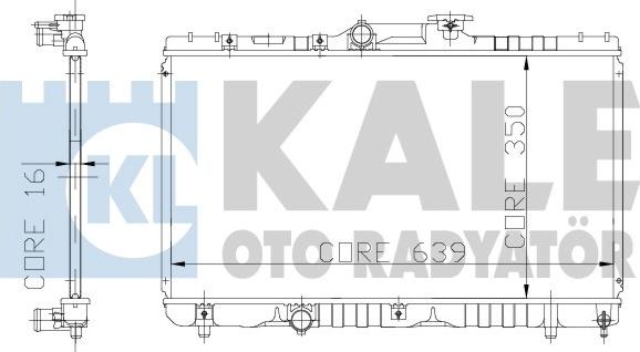 KALE OTO RADYATÖR 117200 - Radiators, Motora dzesēšanas sistēma ps1.lv