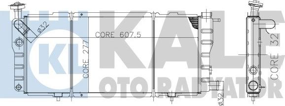 KALE OTO RADYATÖR 137800 - Radiators, Motora dzesēšanas sistēma ps1.lv