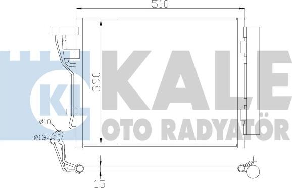 KALE OTO RADYATÖR 391600 - Kondensators, Gaisa kond. sistēma ps1.lv