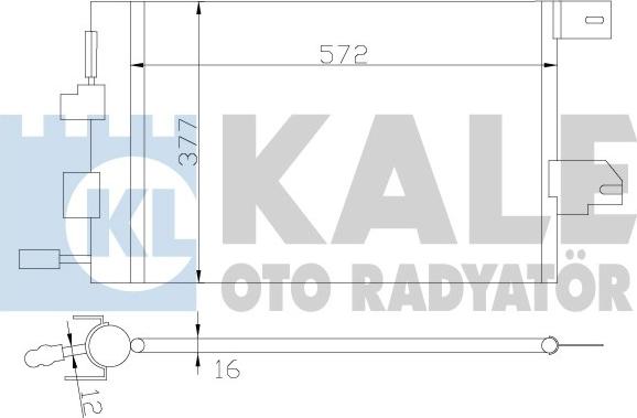 KALE OTO RADYATÖR 393300 - Kondensators, Gaisa kond. sistēma ps1.lv