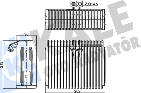 KALE OTO RADYATÖR 349985 - Iztvaikotājs, Gaisa kondicionēšanas sistēma ps1.lv