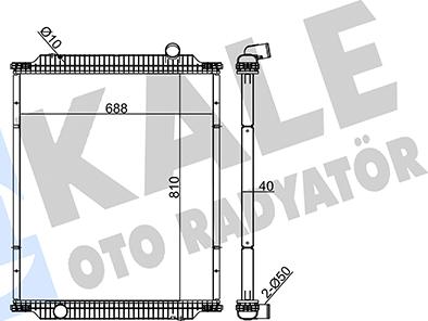 KALE OTO RADYATÖR 349445 - Radiators, Motora dzesēšanas sistēma ps1.lv