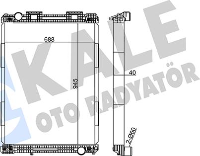 KALE OTO RADYATÖR 349455 - Radiators, Motora dzesēšanas sistēma ps1.lv