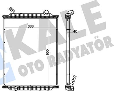 KALE OTO RADYATÖR 349460 - Radiators, Motora dzesēšanas sistēma ps1.lv