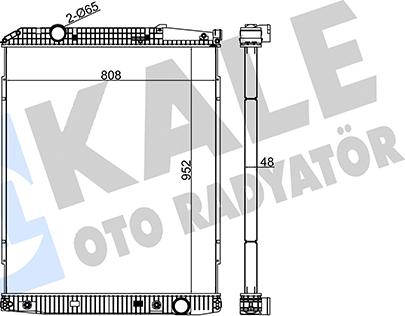 KALE OTO RADYATÖR 349405 - Radiators, Motora dzesēšanas sistēma ps1.lv