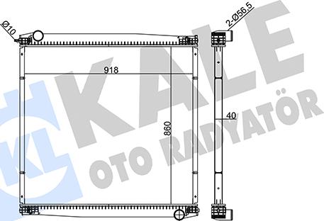 KALE OTO RADYATÖR 349415 - Radiators, Motora dzesēšanas sistēma ps1.lv