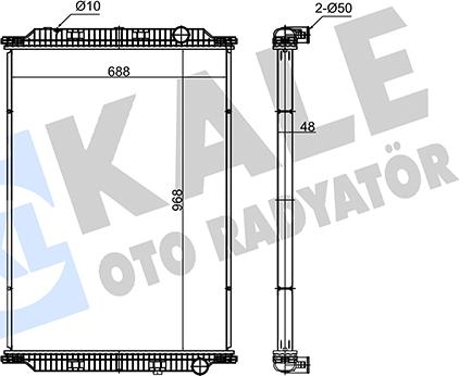 KALE OTO RADYATÖR 349410 - Radiators, Motora dzesēšanas sistēma ps1.lv