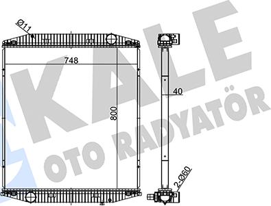 KALE OTO RADYATÖR 349435 - Radiators, Motora dzesēšanas sistēma ps1.lv