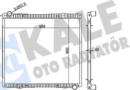 KALE OTO RADYATÖR 349425 - Radiators, Motora dzesēšanas sistēma ps1.lv