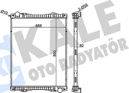 KALE OTO RADYATÖR 349420 - Radiators, Motora dzesēšanas sistēma ps1.lv