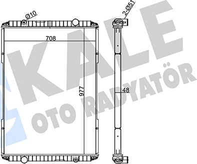 KALE OTO RADYATÖR 349540 - Radiators, Motora dzesēšanas sistēma ps1.lv