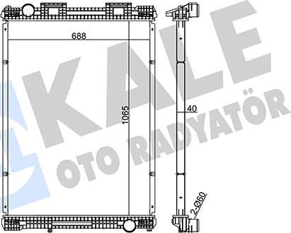 KALE OTO RADYATÖR 349515 - Radiators, Motora dzesēšanas sistēma ps1.lv