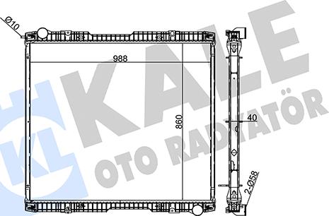 KALE OTO RADYATÖR 349340 - Radiators, Motora dzesēšanas sistēma ps1.lv