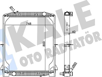 KALE OTO RADYATÖR 349355 - Radiators, Motora dzesēšanas sistēma ps1.lv