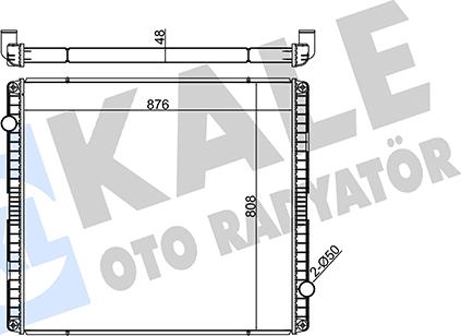 KALE OTO RADYATÖR 349335 - Radiators, Motora dzesēšanas sistēma ps1.lv