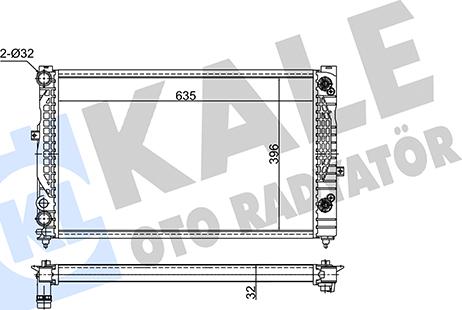 KALE OTO RADYATÖR 349240 - Radiators, Motora dzesēšanas sistēma ps1.lv