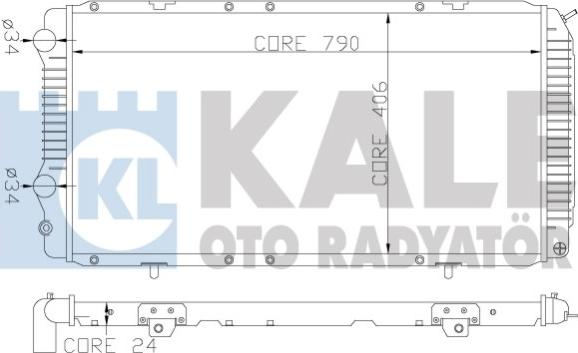 KALE OTO RADYATÖR 344340 - Radiators, Motora dzesēšanas sistēma ps1.lv