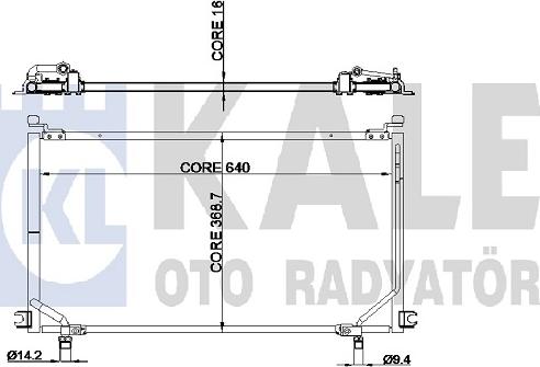 KALE OTO RADYATÖR 345545 - Kondensators, Gaisa kond. sistēma ps1.lv